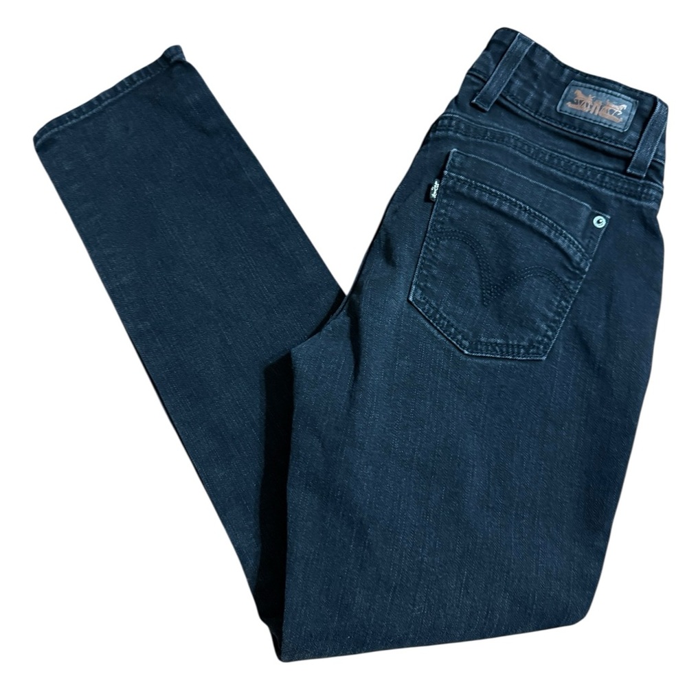 Levi’s Womens Curvy 529 Skinny Leg Black Jeans Sz 28 minimalist style y2k denim